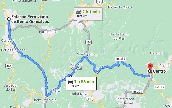 Passeio de trem Gramado